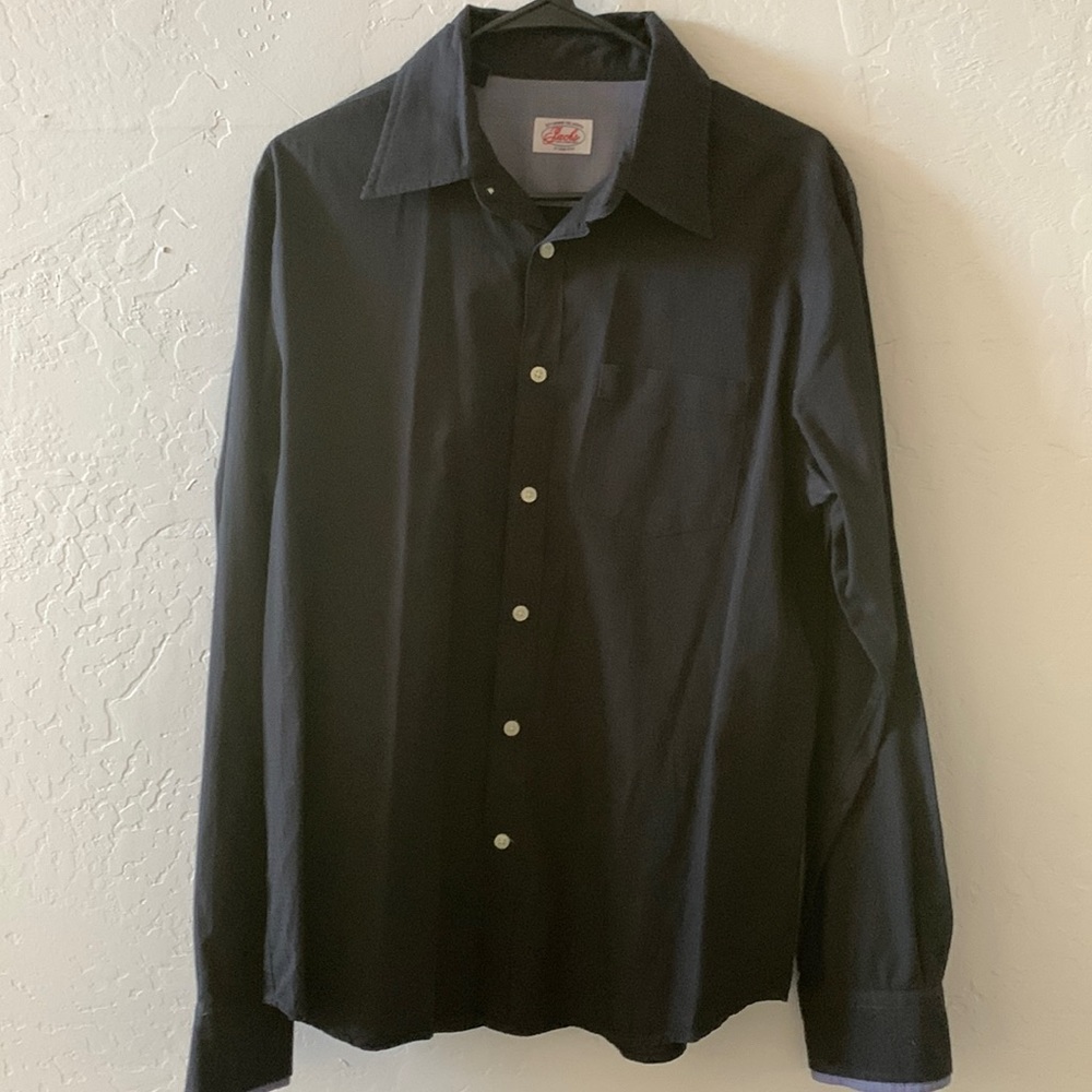 Mens Large black dress shirt (Jachs)